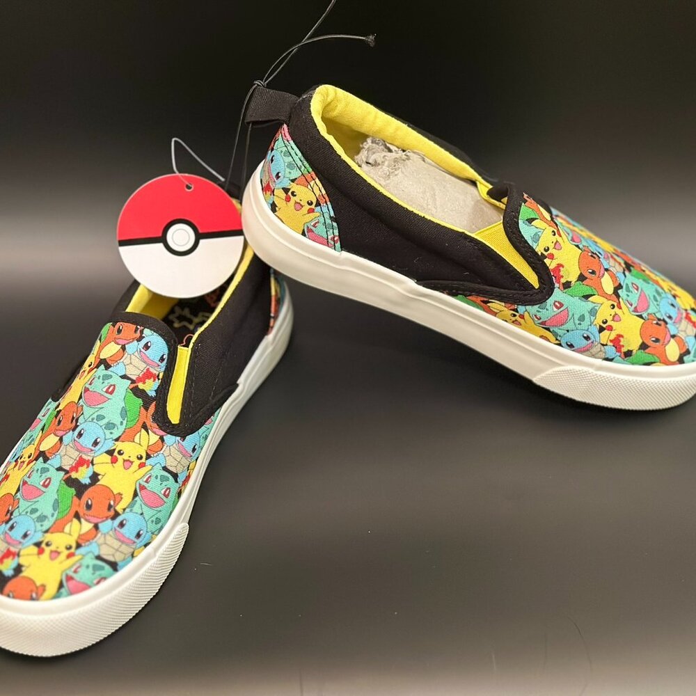 Pokemon Boys Pikachu Slip-On Shoes - Boys Pikachu Slip On Sneakers